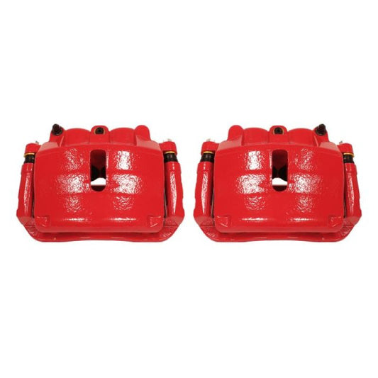 Power Stop 2009 Ford F-150 Front Red Calipers w/Brackets - Pair