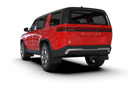 Rally Armor 22-26 Rivian R1S Black UR Mud Flap w/Metallic Black Logo