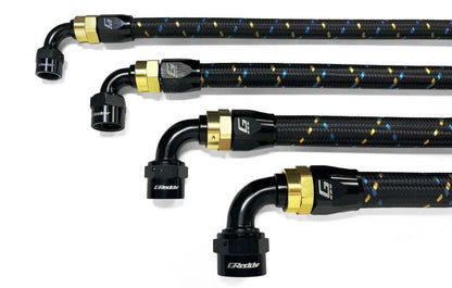 GReddy AN12 60 DEGREE HOSE END SWIVEL BLACK/GOLD ANODIZED