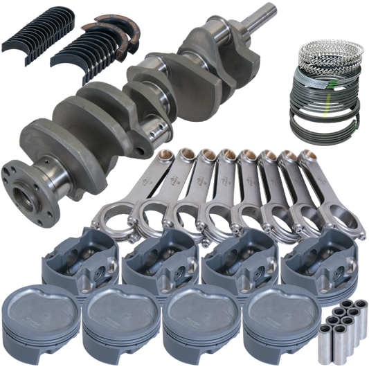 Eagle Ford Big Block Forged 4340 4.39in Bore 4.3in Stroke -38cc Inv Dome Pistons Rotating Assy
