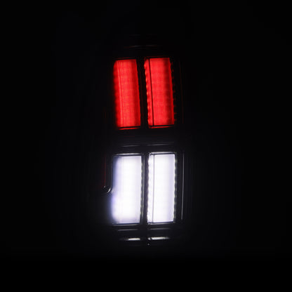 AlphaRex 05-15 Toyota Tacoma NOVA Prismatic LED Tail Lights - Alpha-Black