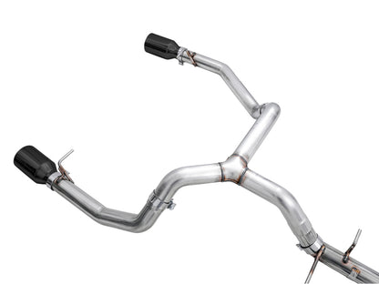 AWE Tuning 4th Gen GM 1500 5.3L 0FG Cat-Back Split Rear Exit (Flat Bumper) - Dual Diamond Tips