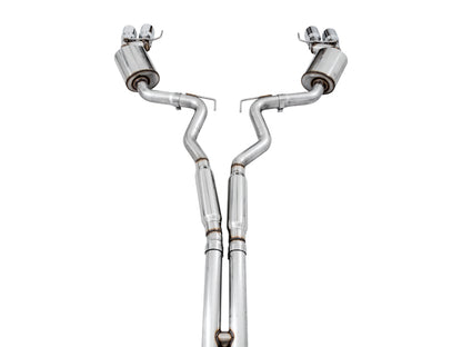 AWE Tuning 2018+ Ford Mustang GT (S550) Cat-Back Exhaust - Touring Edition (Quad Chrome Silver Tips)