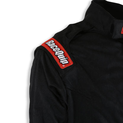 RaceQuip Black Chevron-5 Jacket SFI-5 - 3XL