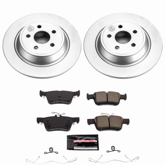 Power Stop 15-21 Ford Edge Rear Z23 Coated Brake Kit