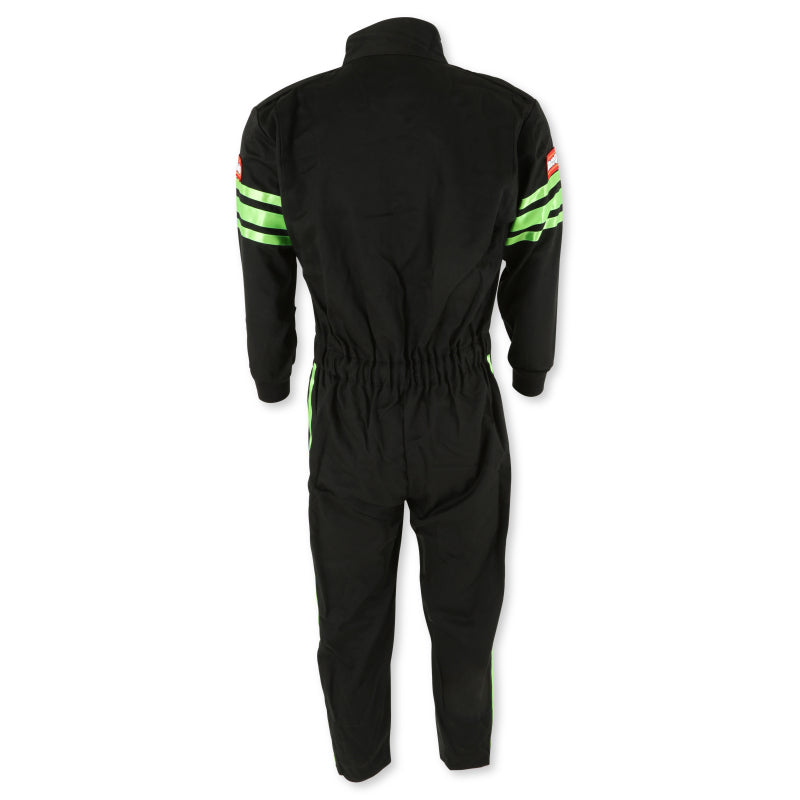 RaceQuip Green Trim SFI-1 JR. Suit - Kids XXS