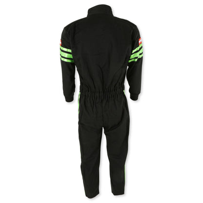 RaceQuip Green Trim SFI-1 JR. Suit - Kids XXS