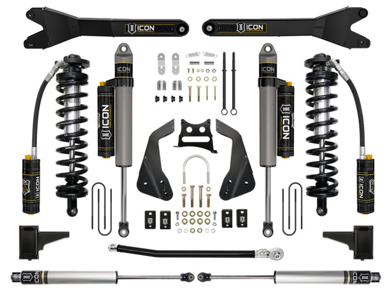 ICON 05-07 Ford F250/F350 4-5.5in Stage 5 Coilover Conversion System w/ Radius Arm