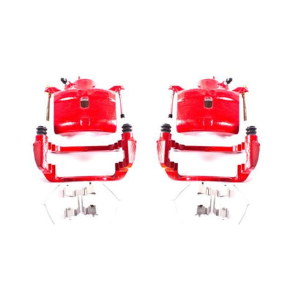 Power Stop 02-04 Honda CR-V Front Red Calipers w/Brackets - Pair