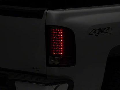 Raxiom 07-13 Chevrolet Silverado 1500 LED Tail Lights- Black Housing (Clear Lens)