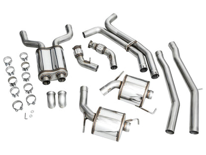 AWE Tuning Audi 2019-2023 C8 A6/A7 3.0T Touring Edition Cat-Back Exhaust- Turn Downs