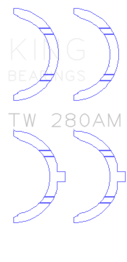 King Engine Bearings Toyota 1E/2E Thrust Washer Set