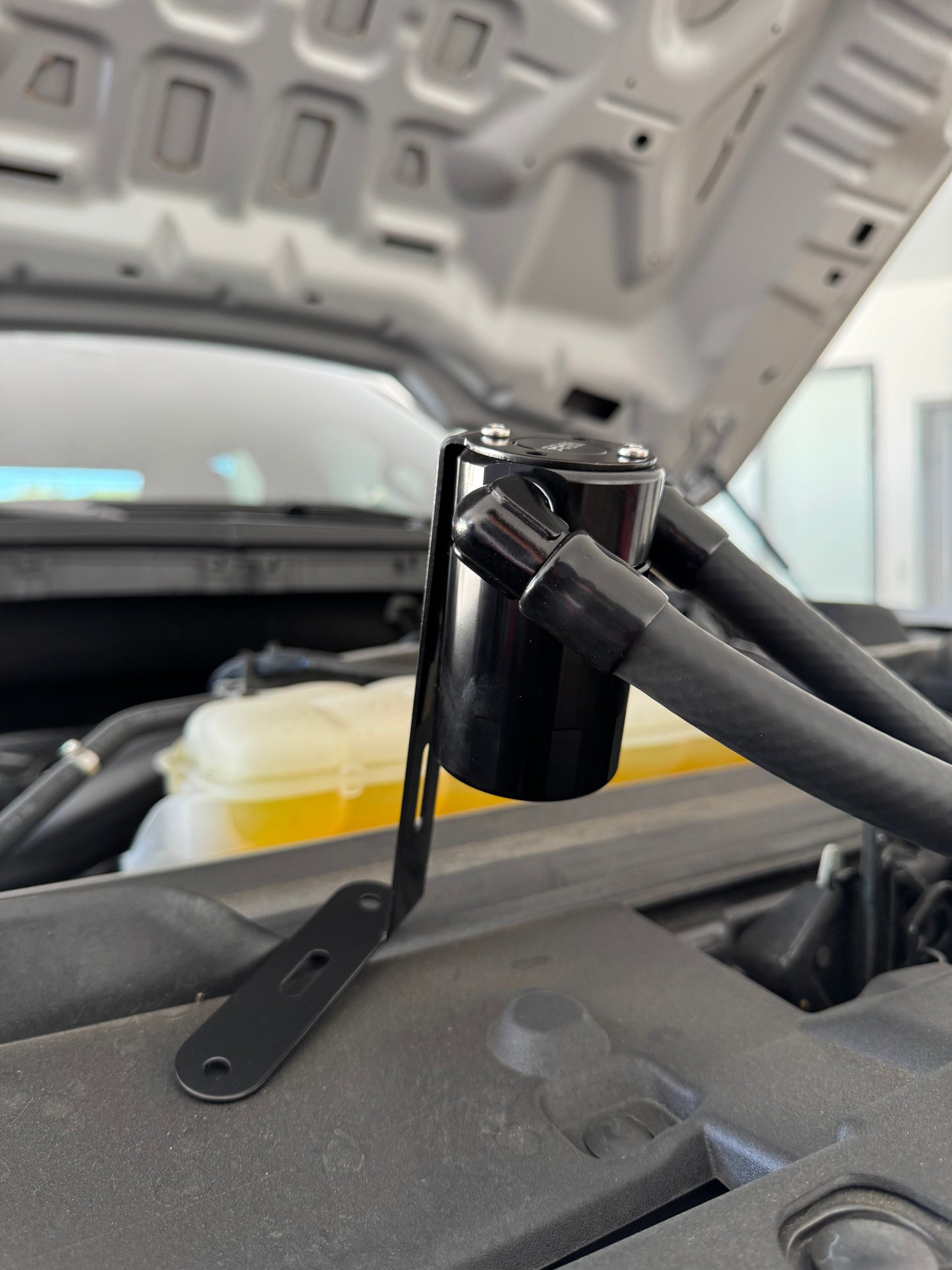 PRM Oil Catch Can for F-150 (2011-2024) 2.7/3.5/5.0 Passenger Side- Black