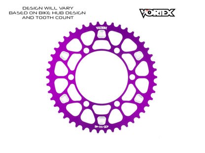 Vortex Racing V4 46 Tooth 525 Rear Sprocket - Purple