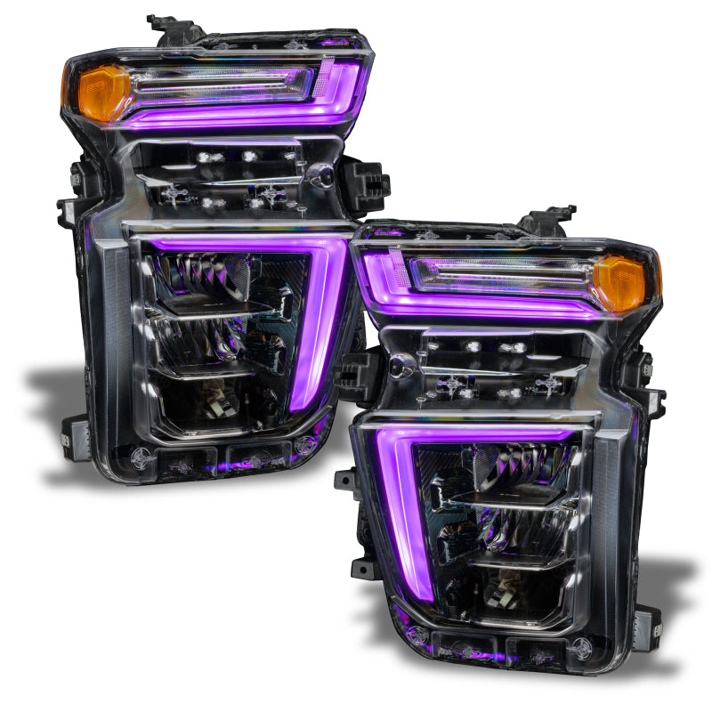 Oracle 20-21 Chevy Silverado HD 2500 RGB+W Headlight DRL Kit - ColorSHIFT w/o Controller