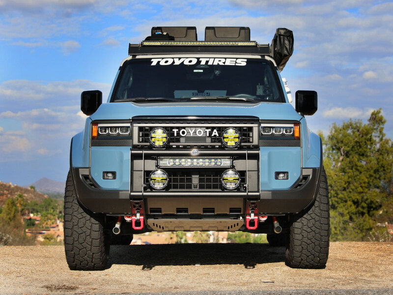 aFe 2024+ Toyota Land Cruiser (J250) L4 2.4L Terra Guard Bull Bar w/ RIGID Lights