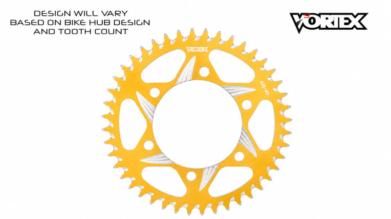 Vortex Racing 48 Tooth 520 Rear Sprocket - Gold