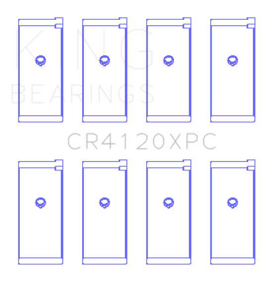 King Mitsubishi 4G63/4G64 Performance Coated Connecting Rod Bearing (Set of 4) - Size STD