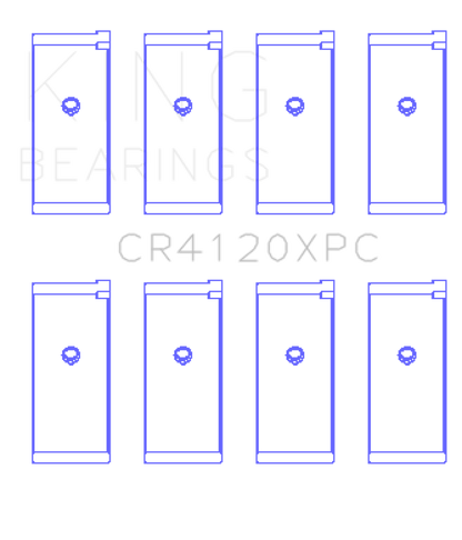 King Engine Bearings 1992+ Mitsubishi 4G63/4G64 EVO I-IV Connecting Rod Bearing Set - Size STDX