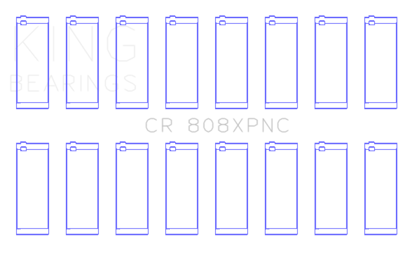 King Engine Bearings GM 369-502 Gen IV / V / VI Big Block Chevy Rod Bearing Set