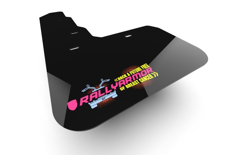 Rally Armor 21-25 Ford Bronco NO-ST Steel Rear Bumper Black Mud Flap BCE Pink Logo