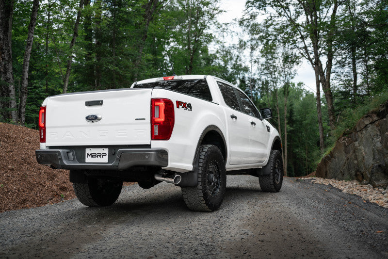 MBRP 2019 Ford Ranger Ecoboost 2.3L 4in OD Tip Single Side Exit 3in AL Cat Back