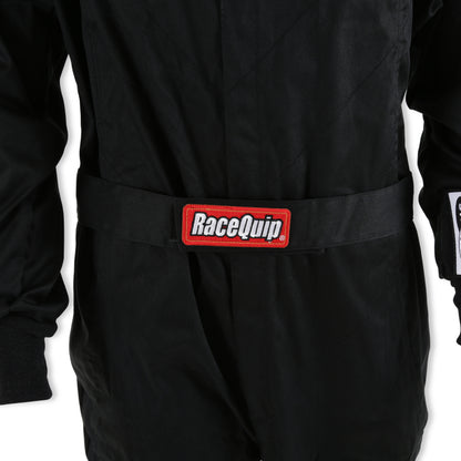 RaceQuip Black Chevron-1 Suit - SFI-1 XL