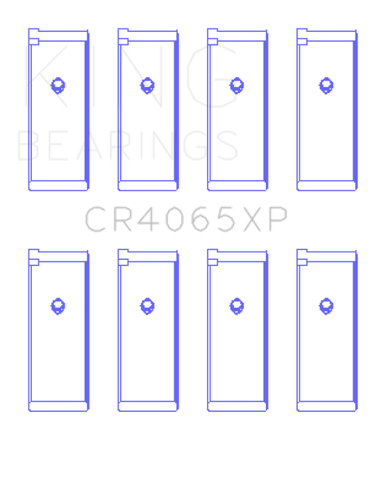 King Engine Bearings Nissan KA-24DE (Size .025 Oversized) Performance Rod Bearing Set