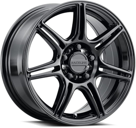 Raceline 148B Apex 18x8 / 5x112/5x120 BP / 40mm Offset / 74.1 Bore - Gloss Black Wheel