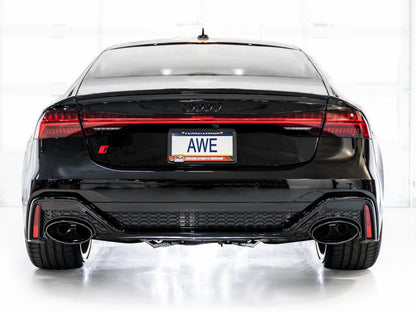 AWE Tuning 21-23 Audi C8 RS6/RS7 SwitchPath Cat-Back Exhaust - Diamond Black Tips