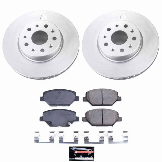 Power Stop 16-24 Chevrolet Camaro Front Z23 Coated Brake Kit