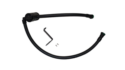 J&amp;L 23-26 Ford F-250/F-350 6.8L;7.3L Oil Separator 3.0 Passenger Side - Black Anodized