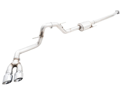 AWE Tuning 0FG 21+ Ford F150 Dual Side Exit Cat-Back Exhaust- 4.5in Chrome Silver Tips