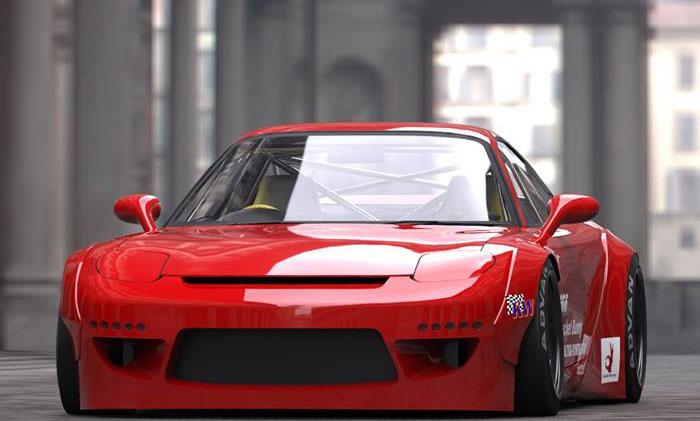 GReddy X Rocket Bunny FD3S V2 Side Skirts Set