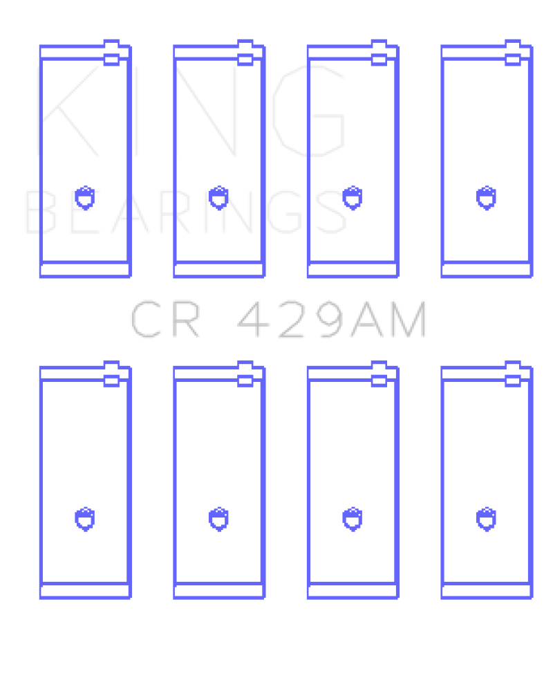King Engine Bearings Toyota 2A/3A/4A (Size STD) Rod Bearing Set