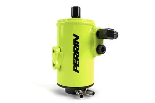 PERRIN 02-14 Subaru WRX / 04-21 STI / 05-09 LGT & OBXT (w/FMIC Only) Air Oil Separator - Neon Yel.