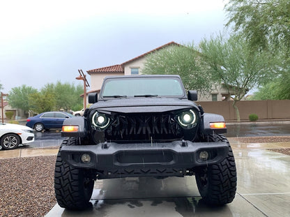Oracle Oculus Bi-LED Projector Headlights for Jeep JL/Gladiator JT - Matte Blk - 5500K