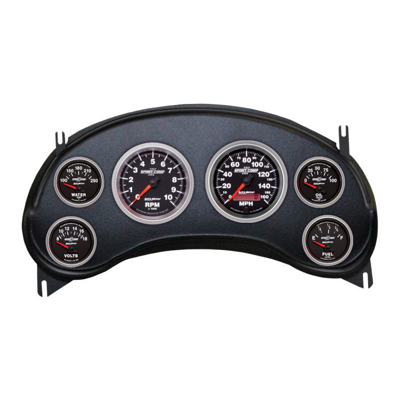 Autometer Sport-Comp II Direct Fit Dash Kit 98-04 Chevy S10 Truck (2 x 3-3/8in. / 4 x 2-1/16in.)