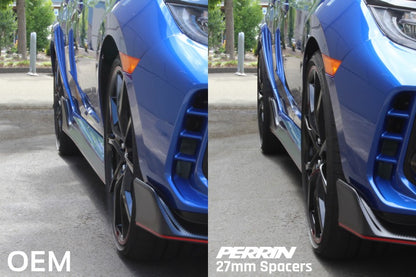 PERRIN 17-25 Honda Civic Type R / 22-26 Acura Integra Type S 64.1mm 5x120 Wheel Spacers 27mm - Pair