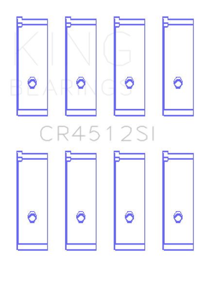 King Engine Bearings Honda D17A1/2 Rod Bearing Set - Size STD