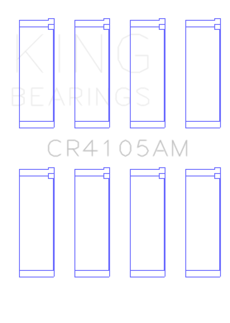 King Engine Bearings Mazda FS-DE L4/FP L4/FS L4  DOHC 16 Valve (Size +0.5) Rod Bearing Set