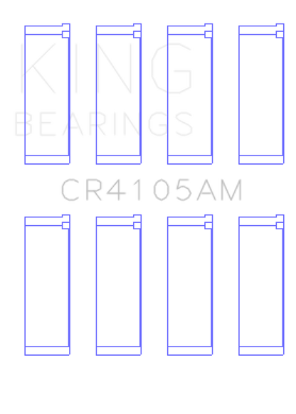King Engine Bearings Mazda FS-DE L4/FP L4/FS L4  DOHC 16 Valve (Size +0.5) Rod Bearing Set