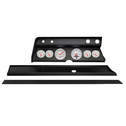 Autometer Arctic White Direct Fit Dash Kit 1966 Chevy Chevelle (2 x 3-3/8in. / 4 x 2-1/16in.)
