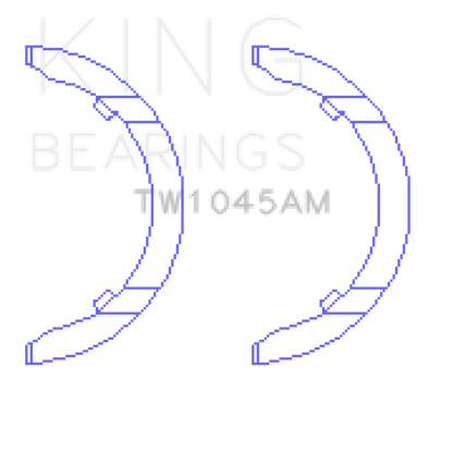 King Engine Bearings 1798 Audi CDAA/CDHA/CDHB/CDAB Thrust Washer Set