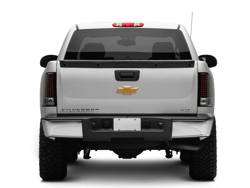 Raxiom 07-13 Chevrolet Silverado 1500 LED Tail Lights- Black Housing (Clear Lens)