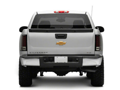 Raxiom 07-13 Chevrolet Silverado 1500 LED Tail Lights- Black Housing (Clear Lens)