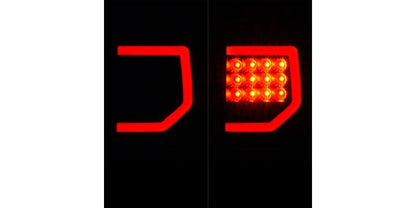 Raxiom 07-13 Toyota Tundra Axial Series Dual C-Shape LED Tail Lights- Black Housing- Smoked Lens