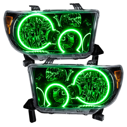 Oracle 07-11 Toyota Tundra Pre-Assembled Headlights - Black Housing - w/ BC1 Controller