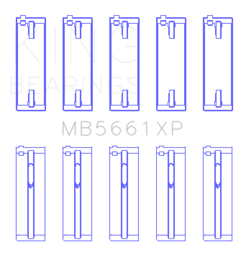 King Engine Bearings Audi/VW ADZ/ AWT/ APK/ BHP/ BPY/ AKS (Size STDX) Main Bearing Set