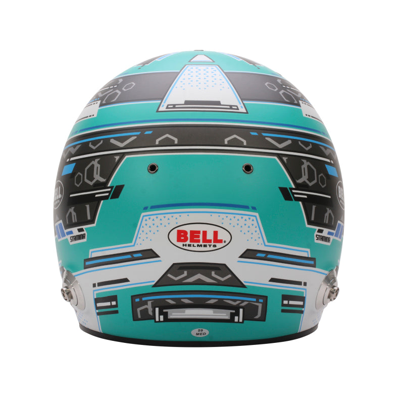 Bell Helmet Rs7 Stamina Anthracite/Aquamarine (Hans) 57(7 1/8) Fia8859-2024/Sa2025